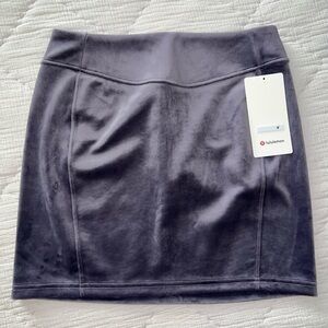 NWT Lululemon Scuba HR Mini Skirt *Velvet Nightfall M